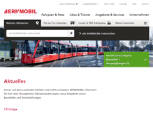 Tablet Screenshot of bernmobil.ch